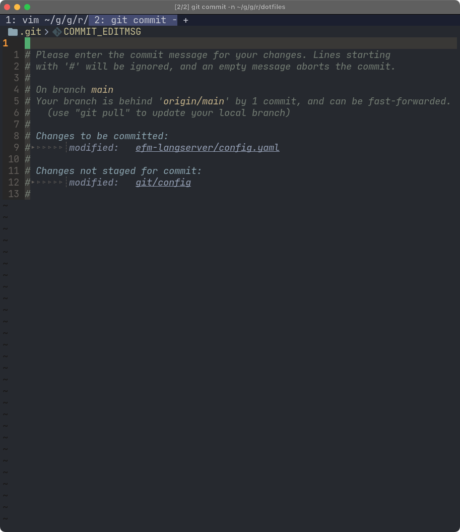 git config --global commit.verbose false